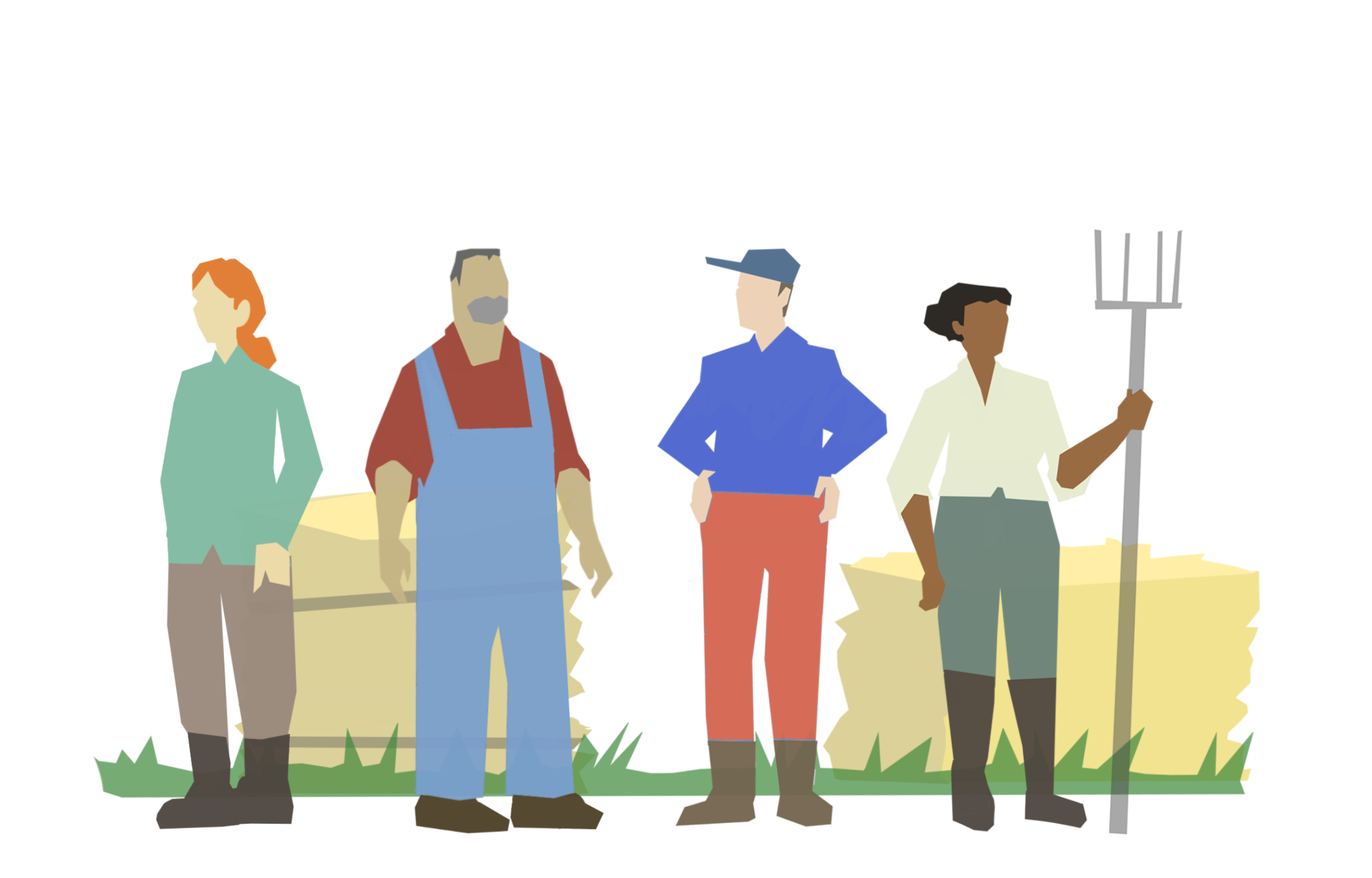 Clip art of farmers